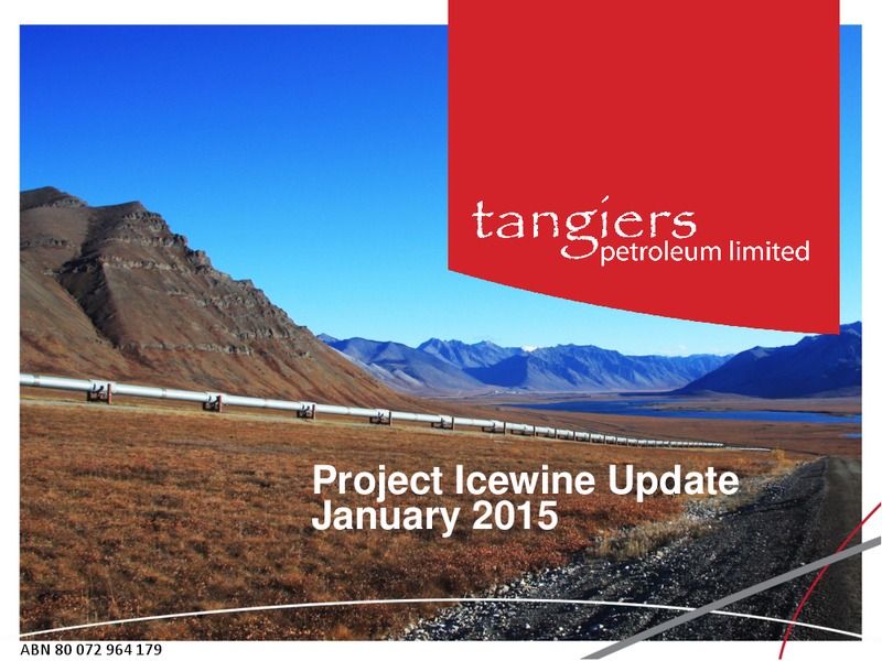 PROJECT ICEWINE UPDATE – 88 Energy Limited – slide 1