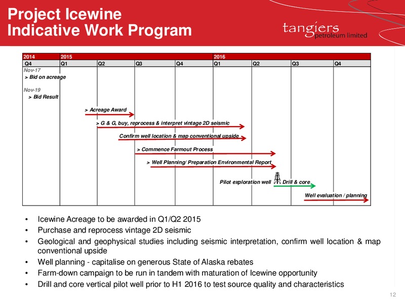 PROJECT ICEWINE UPDATE – 88 Energy Limited – slide 12