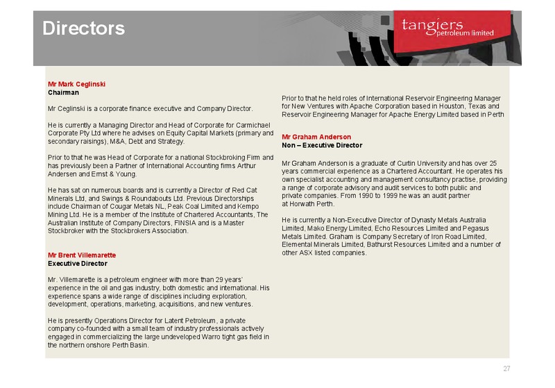 LONDON INVESTOR BRIEFING – 88 Energy Limited – slide 26