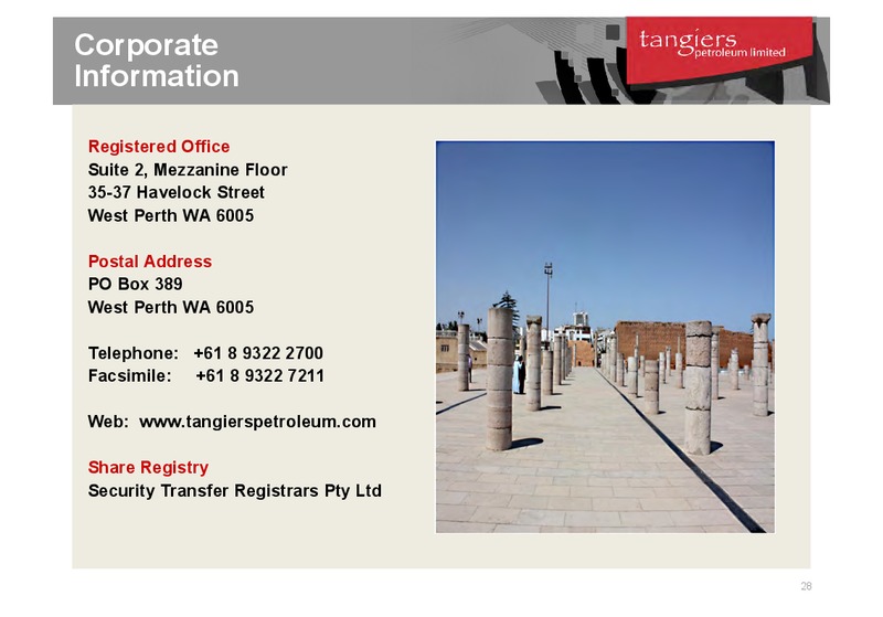 LONDON INVESTOR BRIEFING – 88 Energy Limited – slide 27