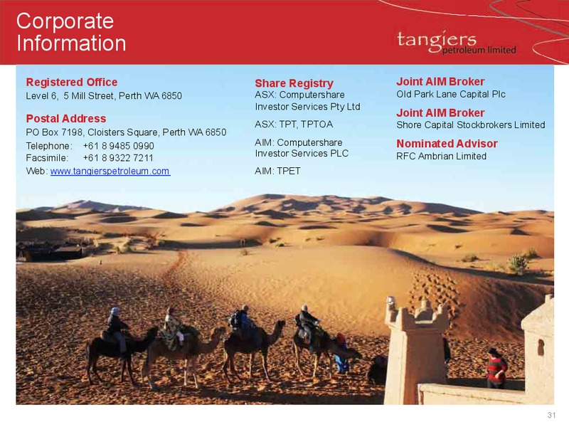 INVESTOR PRESENTATION – 88 Energy Limited – slide 29