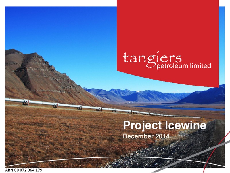 PROJECT ICEWINE – 88 Energy Limited – slide 1