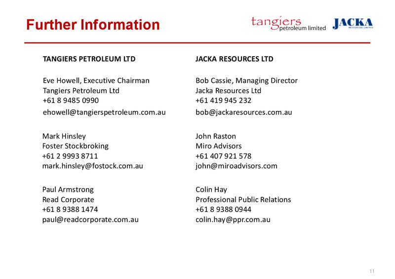 INVESTOR PRESENTATION – 88 Energy Limited – slide 11