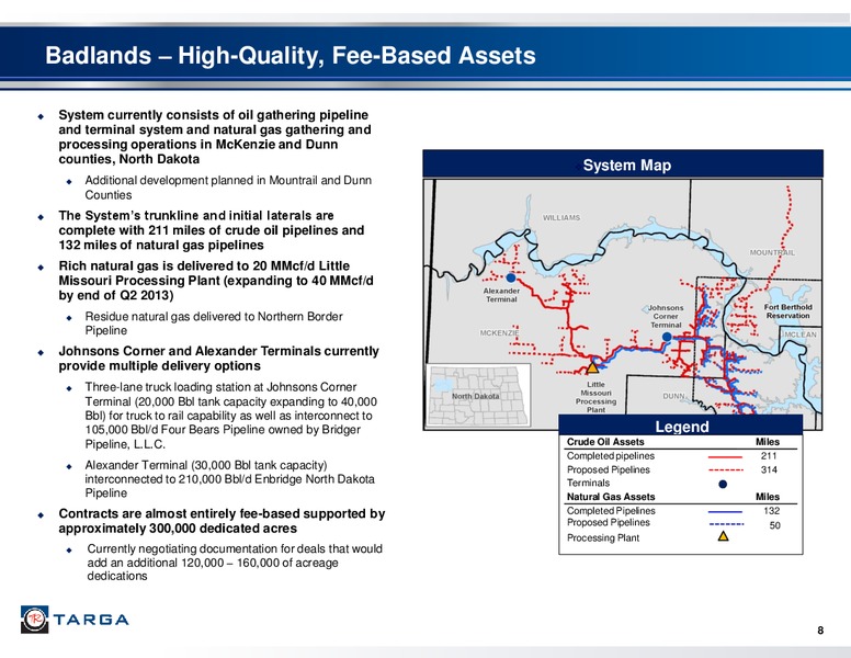 JP MORGAN 2ND ANNUAL UTILITY & MIDSTREAM 1X1 CORPORATE ACCESS DAY – Targa Resources Corp. – slide 7
