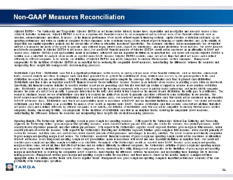 2012 BARCLAYS CAPITAL CEO ENERGY POWER CONFERENCE – Targa Resources Corp. – slide 34