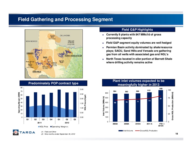 THIRD QUARTER 2012 INVESTOR PRESENTATION – Targa Resources Corp. – slide 17