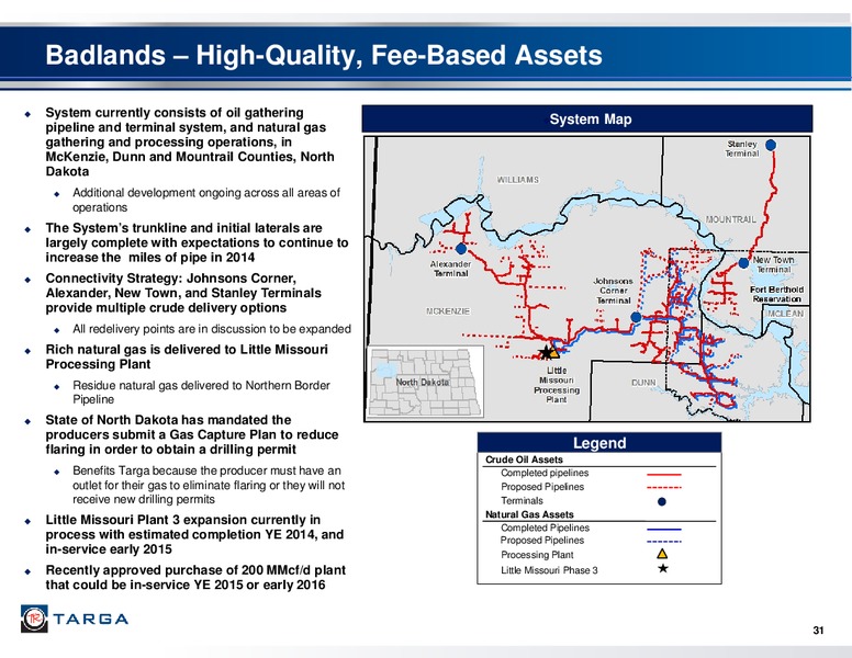 Q3 2014 EARNINGS CALL – Targa Resources Corp. – slide 30