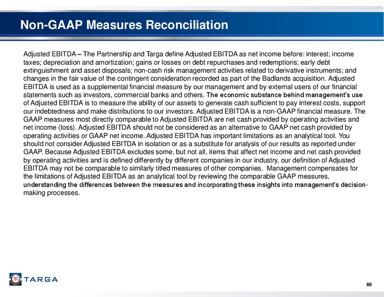 Q3 2013 INVESTOR AND ANALYST CONFERENCE – Targa Resources Corp. – slide 67