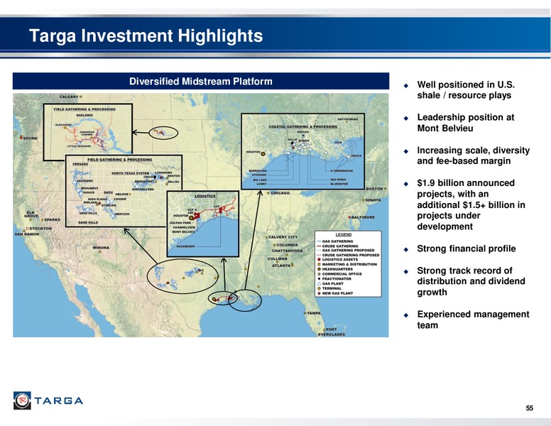 THIRD QUARTER 2013 REPORTED RESULTS & 2013 INVESTOR & ANALYST CONFERENCE – Targa Resources Corp. – slide 54