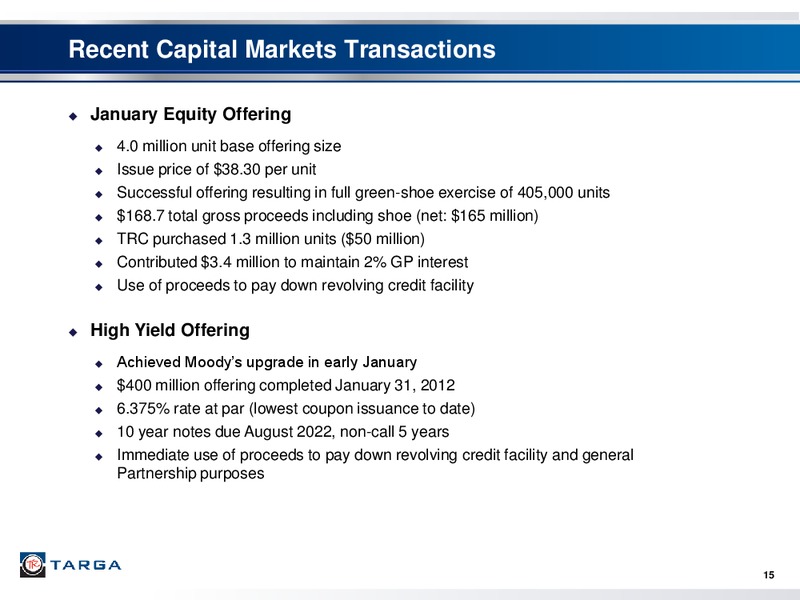Q4 2011 – Targa Resources Partners Lp – slide 14
