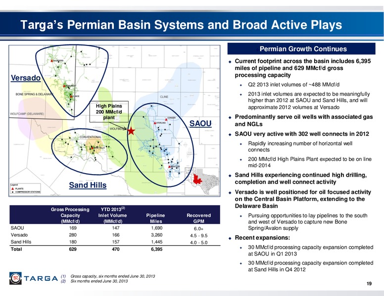 Q2 2013 EARNINGS CALL – Targa Resources Partners Lp – slide 18