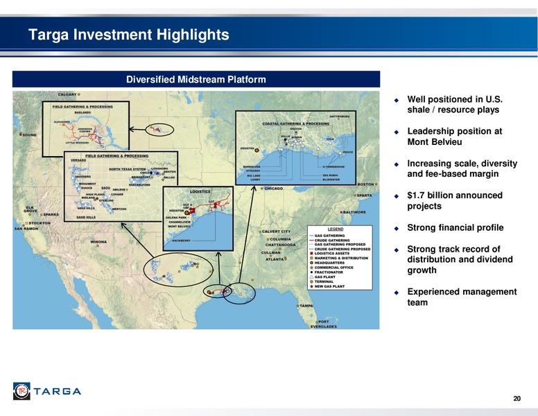 BARCLAYS CEO ENERGY POWER CONFERENCE – Targa Resources Partners Lp – slide 19