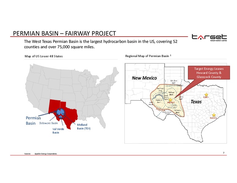 IPAA OGIS SAN FRANCISCO – Target Energy Limited – slide 6