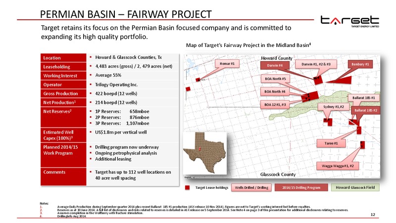 AGM – Target Energy Limited – slide 11