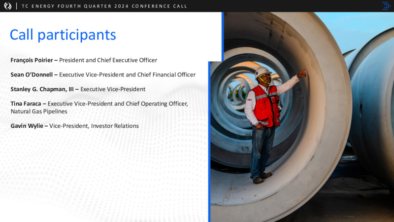 4Q 2024 Results Presentation – TC Energy Corp. – slide 2