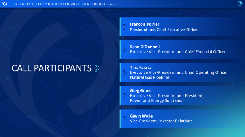 2Q 2025 Conference Call – TC Energy Corp. – slide 2