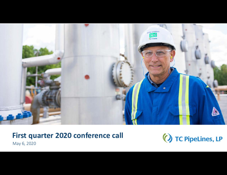 First Quarter 2020 Conference Call – TC Pipelines, Lp – slide 12