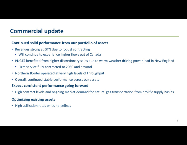 Third Quarter 2020 Results – TC Pipelines, Lp – slide 6