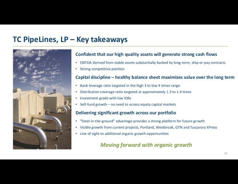 Third Quarter 2020 Results – TC Pipelines, Lp – slide 11