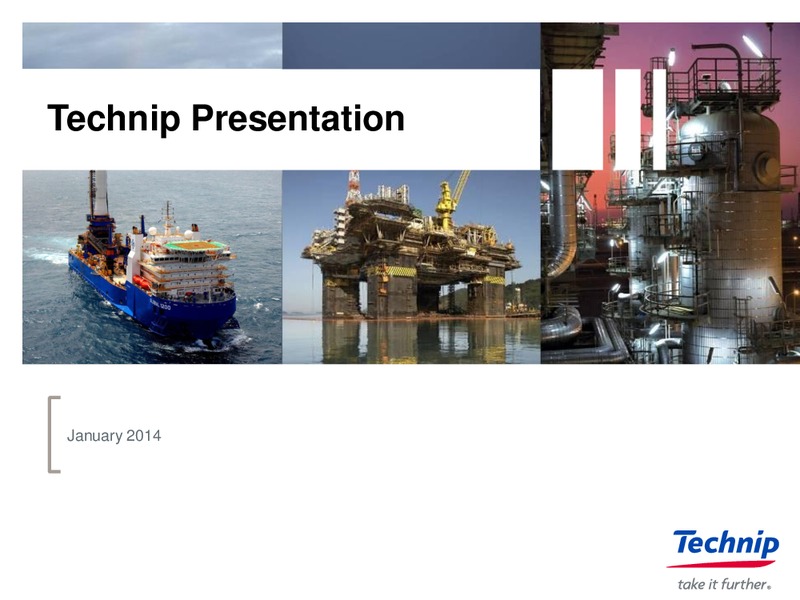 INVESTOR PRESENTATION – Technip – slide 1