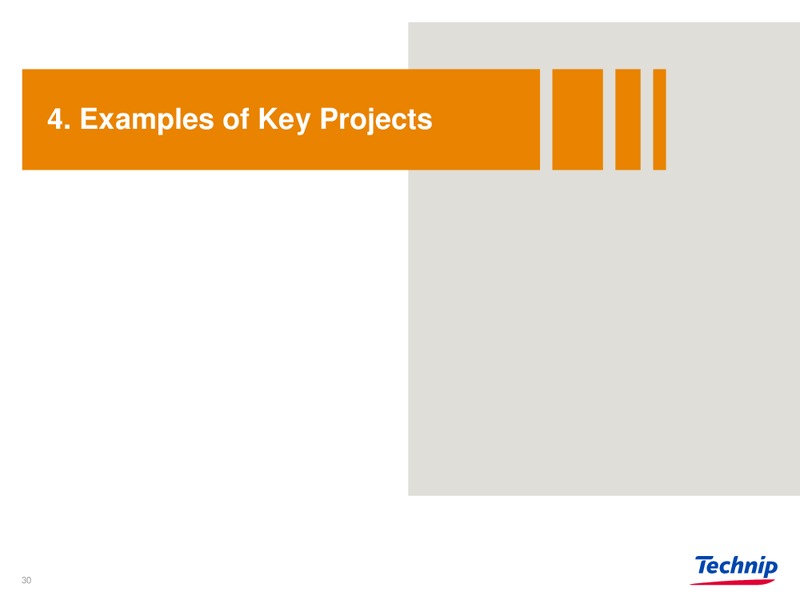 INVESTOR PRESENTATION – Technip – slide 30