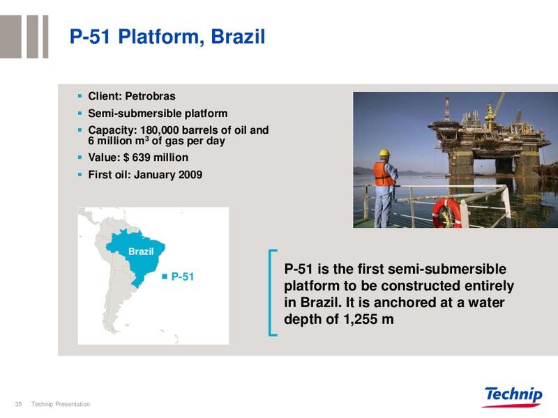 INVESTOR PRESENTATION – Technip – slide 35
