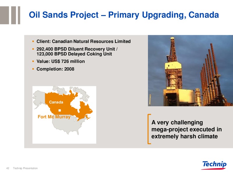 INVESTOR PRESENTATION – Technip – slide 42
