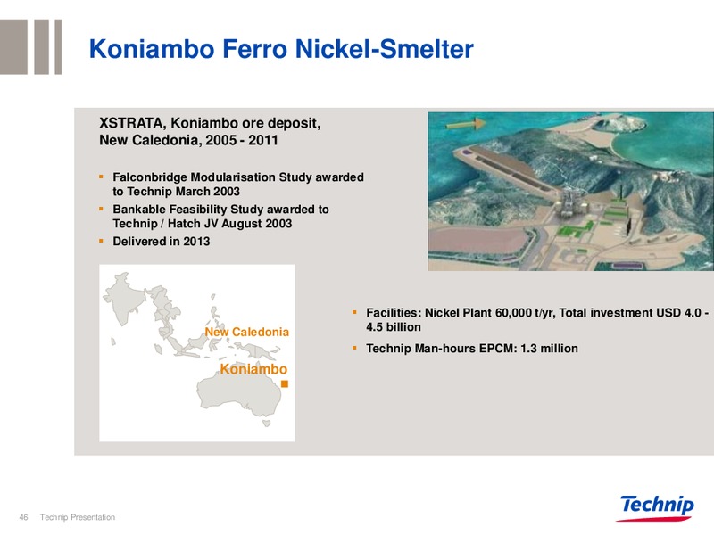 INVESTOR PRESENTATION – Technip – slide 46