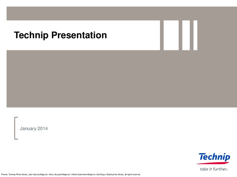 INVESTOR PRESENTATION – Technip – slide 50