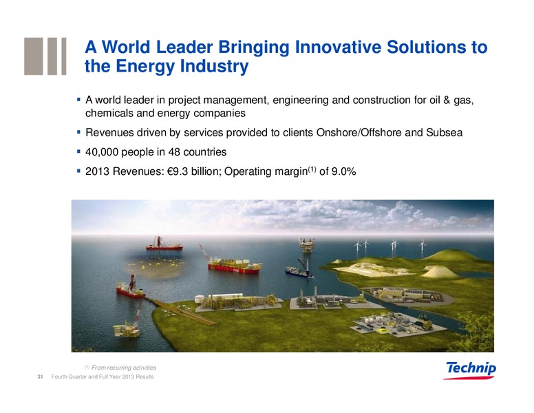 Fourth Quarter and Full Year 2013 Results – Technip – slide 30