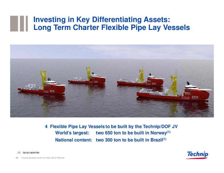 Fourth Quarter and Full Year 2013 Results – Technip – slide 44