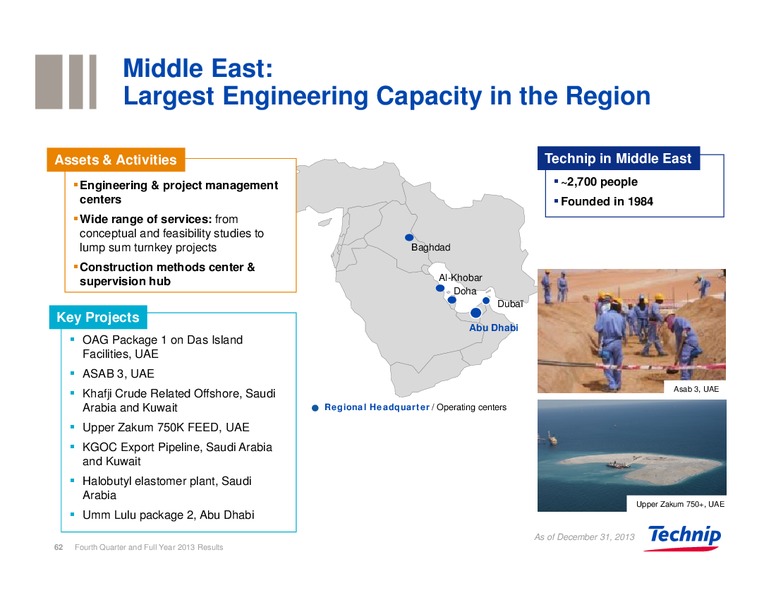 Q4 FULL YEAR 2013 RESULTS – Technip – slide 61