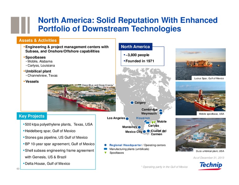 Q4 FULL YEAR 2013 RESULTS – Technip – slide 62