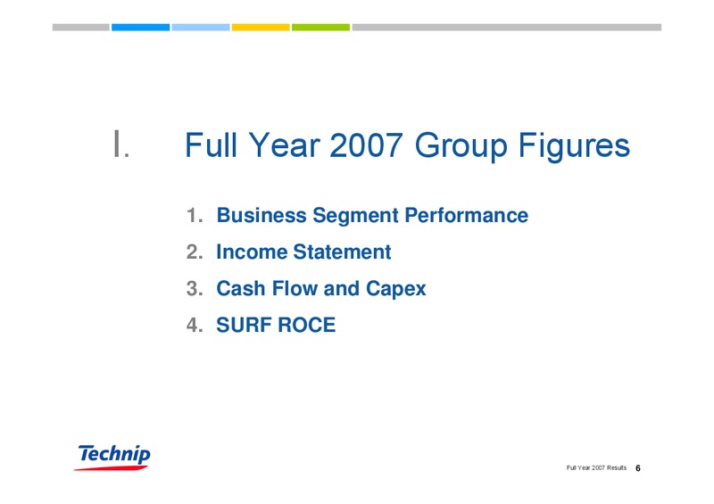 FEBRUARY 2007 RESULTS – Technip – slide 6