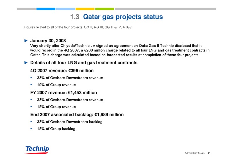 FEBRUARY 2007 RESULTS – Technip – slide 11