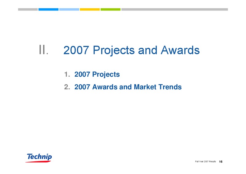 FEBRUARY 2007 RESULTS – Technip – slide 16