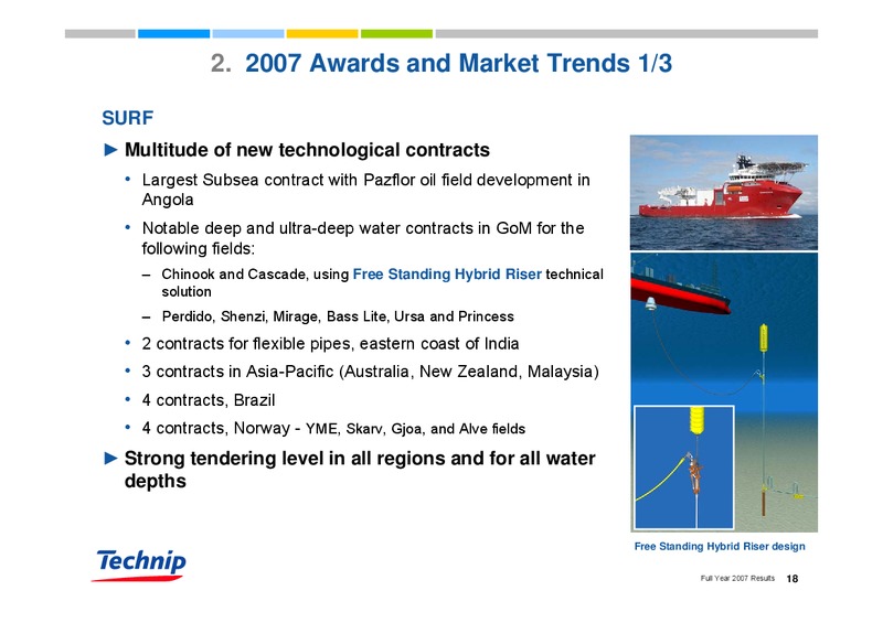 FEBRUARY 2007 RESULTS – Technip – slide 18