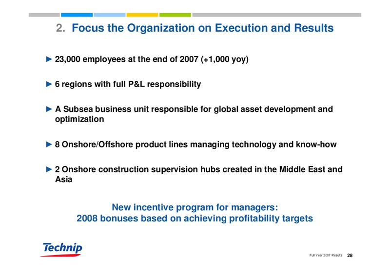 FEBRUARY 2007 RESULTS – Technip – slide 28
