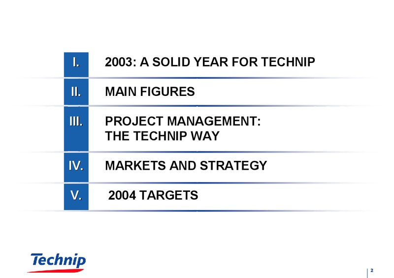 FEBRUARY 2003 RESULTS – Technip – slide 2
