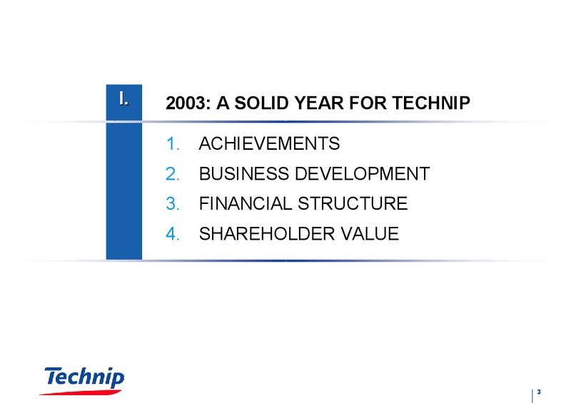FEBRUARY 2003 RESULTS – Technip – slide 3