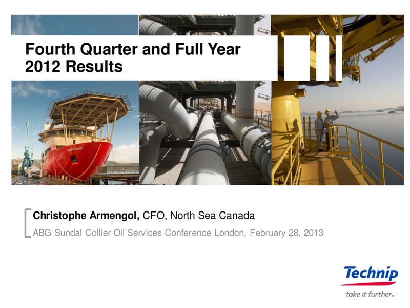 Q4 2012 EARNINGS CALL – Technip – slide 1