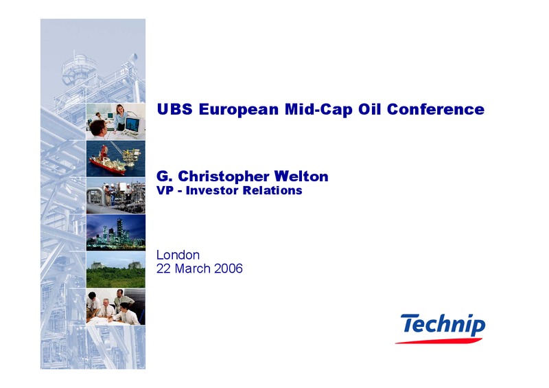 UBS EUROPEAN MID CAP OIL CONFERENCE – Technip – slide 17