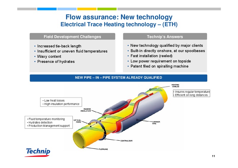 MACH 2010 CORPORATE PRESENTATION – Technip – slide 11
