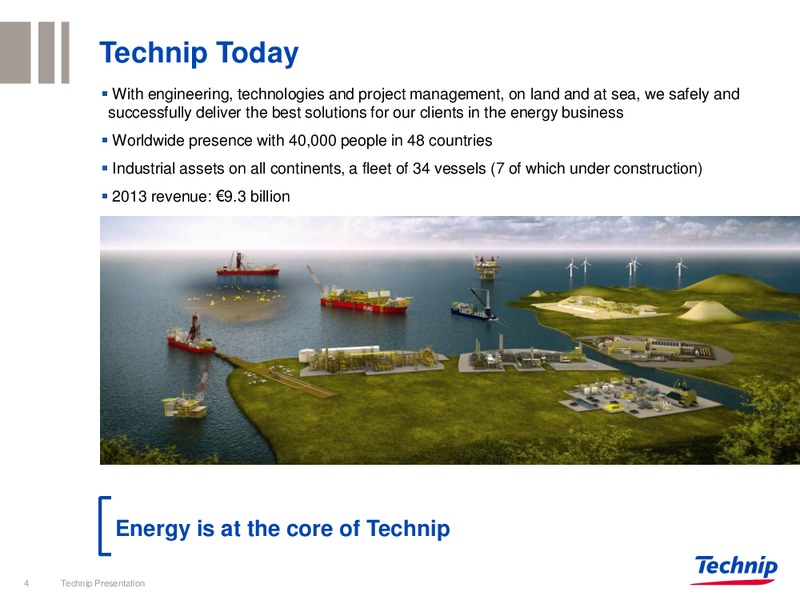 INVESTOR PRESENTATION – Technip – slide 4