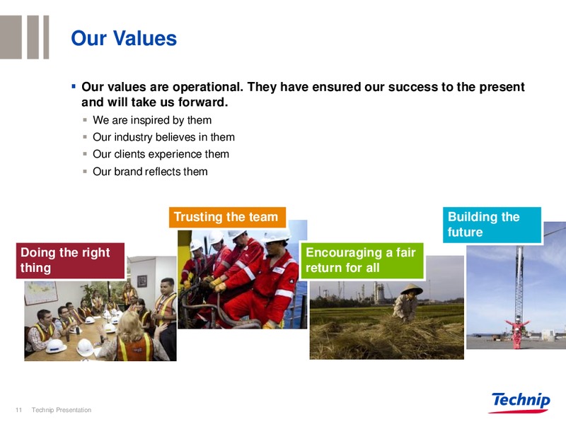 INVESTOR PRESENTATION – Technip – slide 11