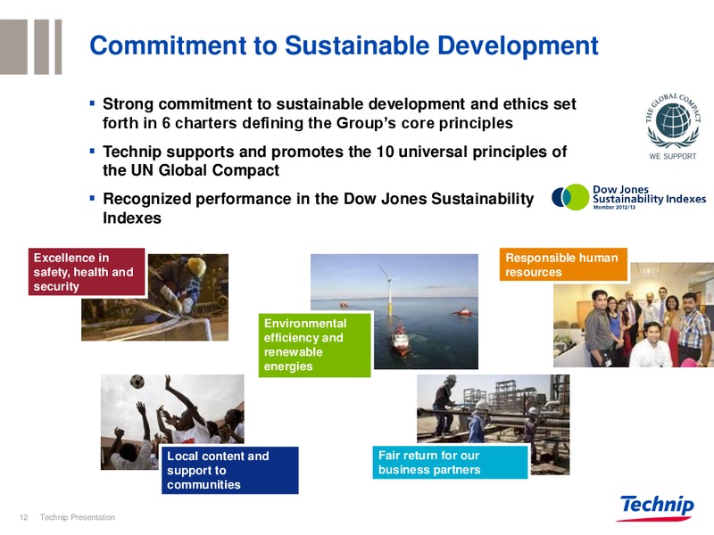 INVESTOR PRESENTATION – Technip – slide 12