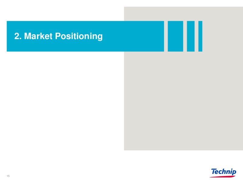 INVESTOR PRESENTATION – Technip – slide 15