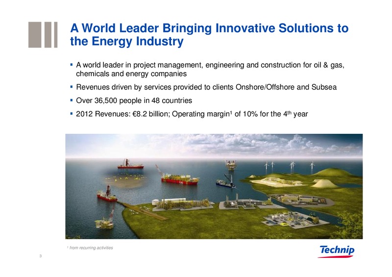 GLOBAL E&P INVESTORS CONFERENCE – Technip – slide 2