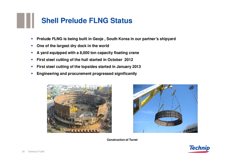 GLOBAL E&P INVESTORS CONFERENCE – Technip – slide 19