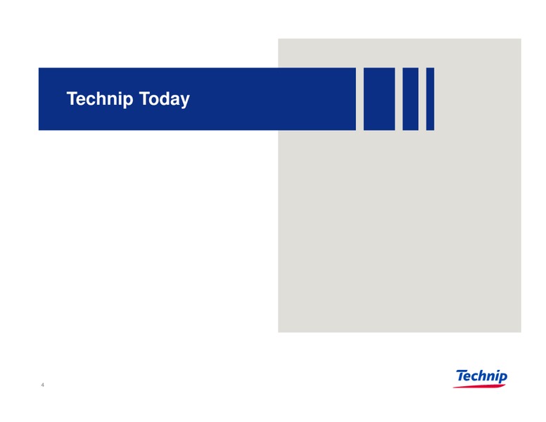 Investor Presentation – Technip – slide 3